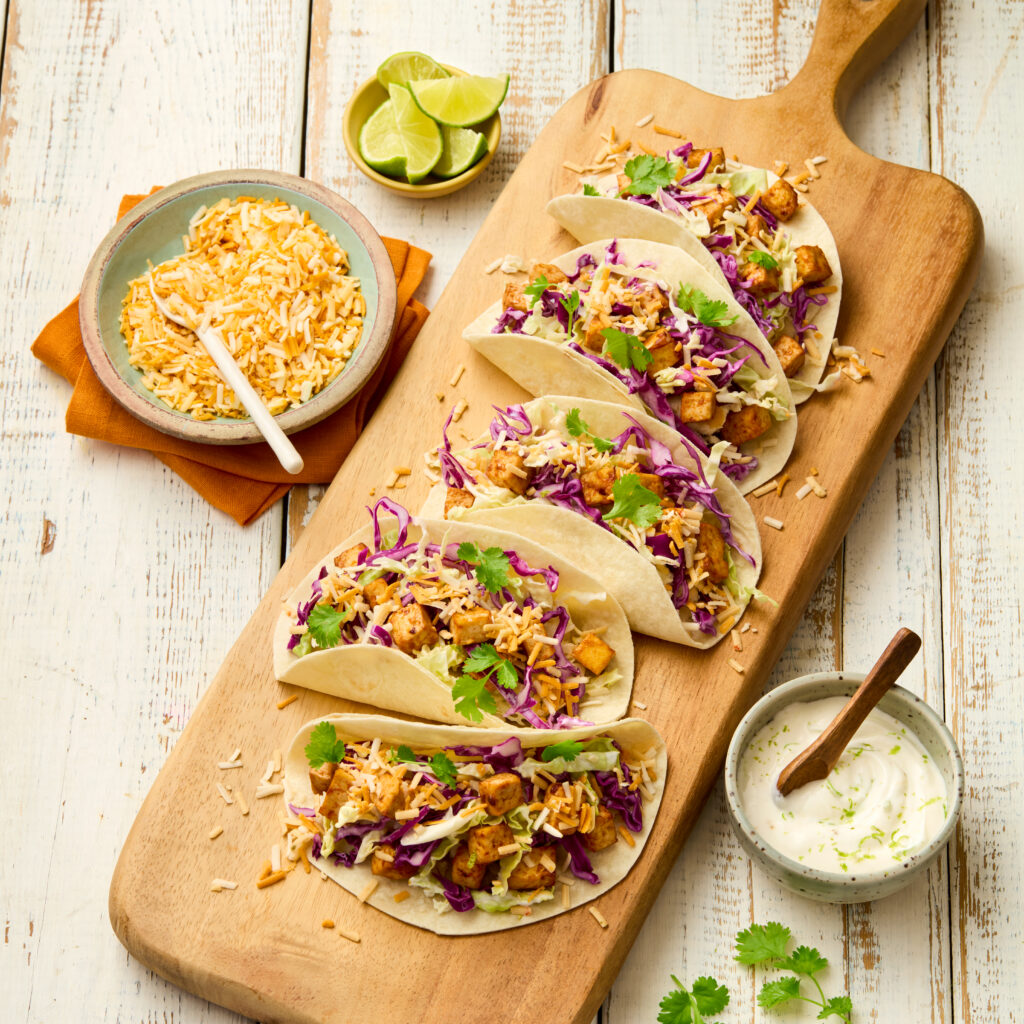 Tacos au tofu rôti au chipotle - Enjoy Lactalis